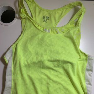 Neon Yellow Athletic Tank Top